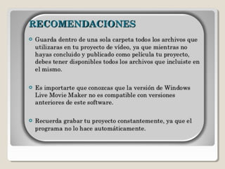 Windows live movie maker
