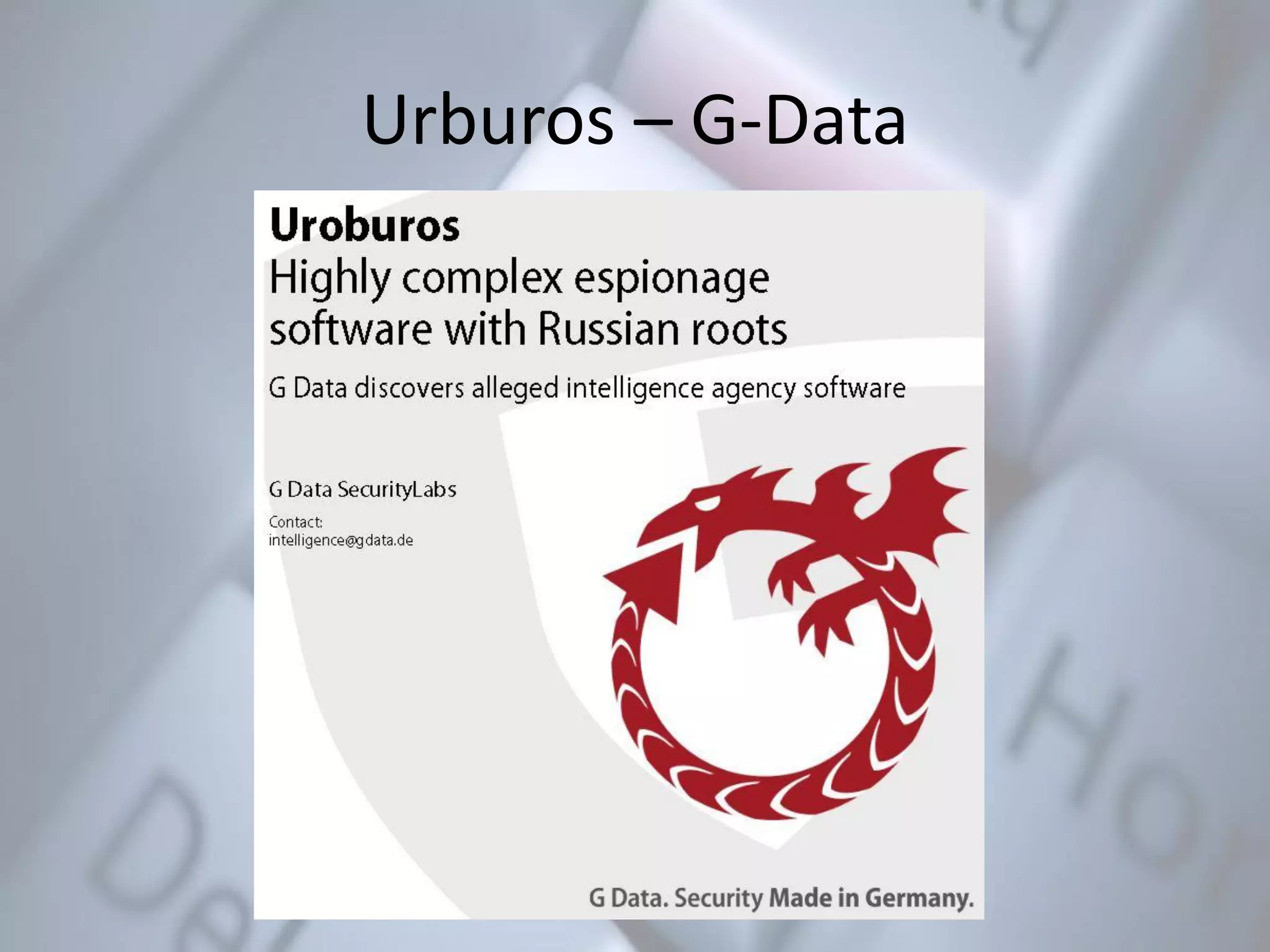 Urburos – G-Data
 