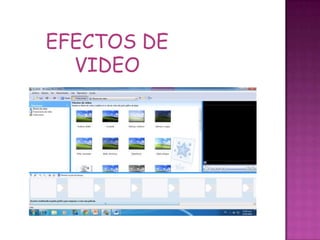 EFECTOS DE
VIDEO
 