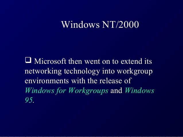Windows Nt Windows Nt