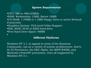 Windows Nt 3 | PPT