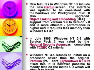 Windows Nt 3 | PPT