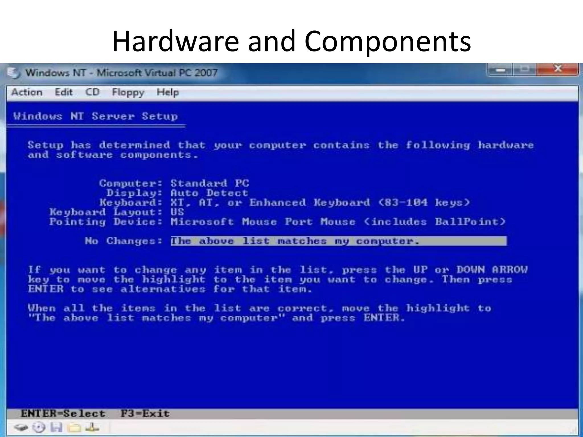 Hardware and Components