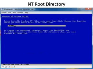 NT Root Directory
 