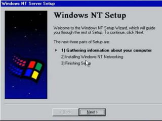 Windows nt istallation