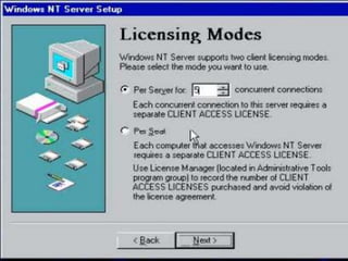 Windows nt istallation