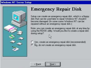 Windows nt istallation