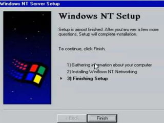Windows nt istallation