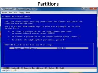 Partitions
 