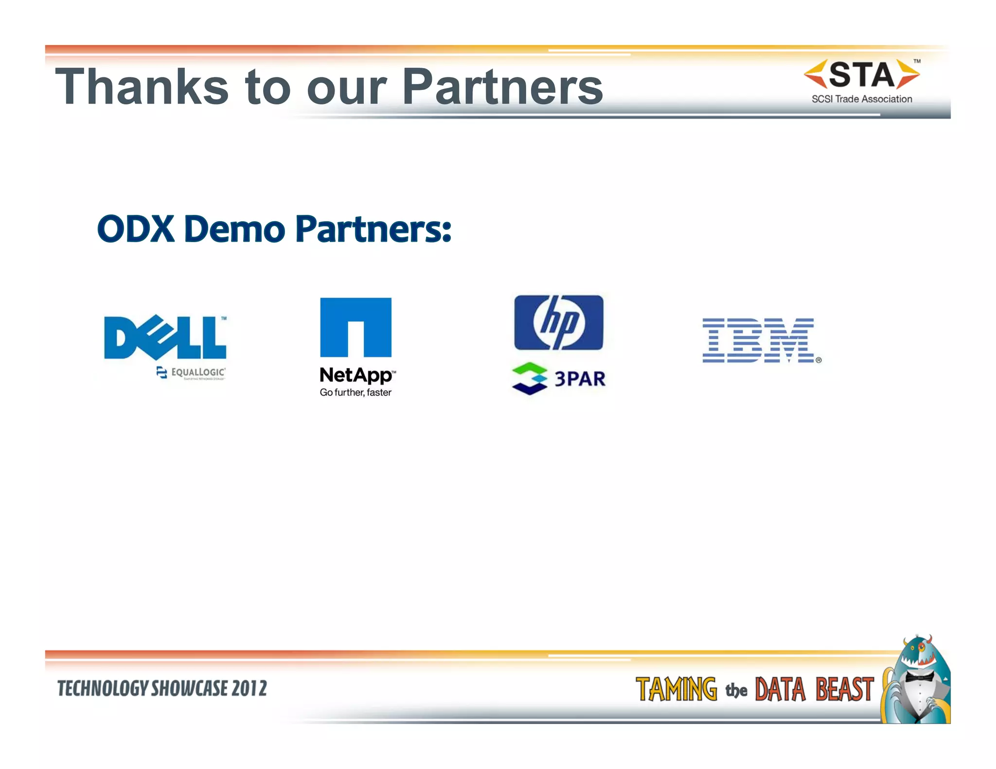 Thanks to our Partners
 