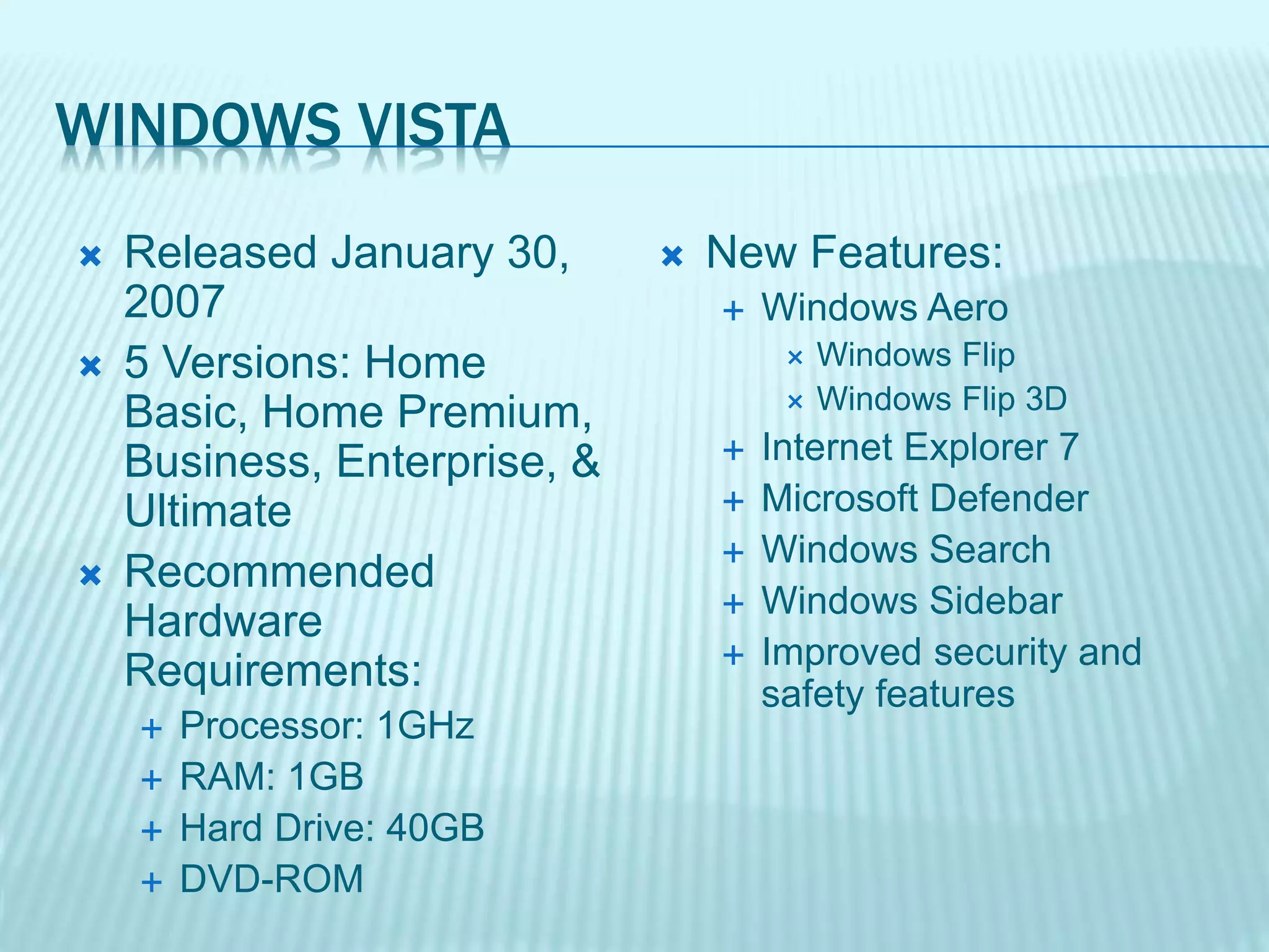 Windows operating systems | PPTX