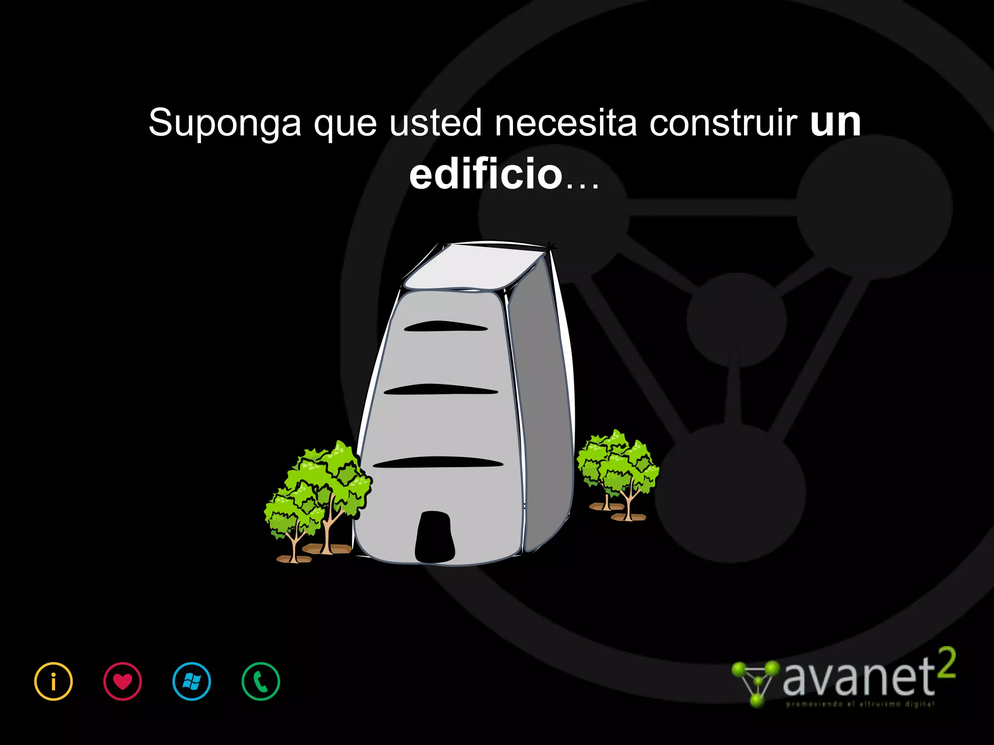 Suponga que usted necesita construir un
             edificio…
 