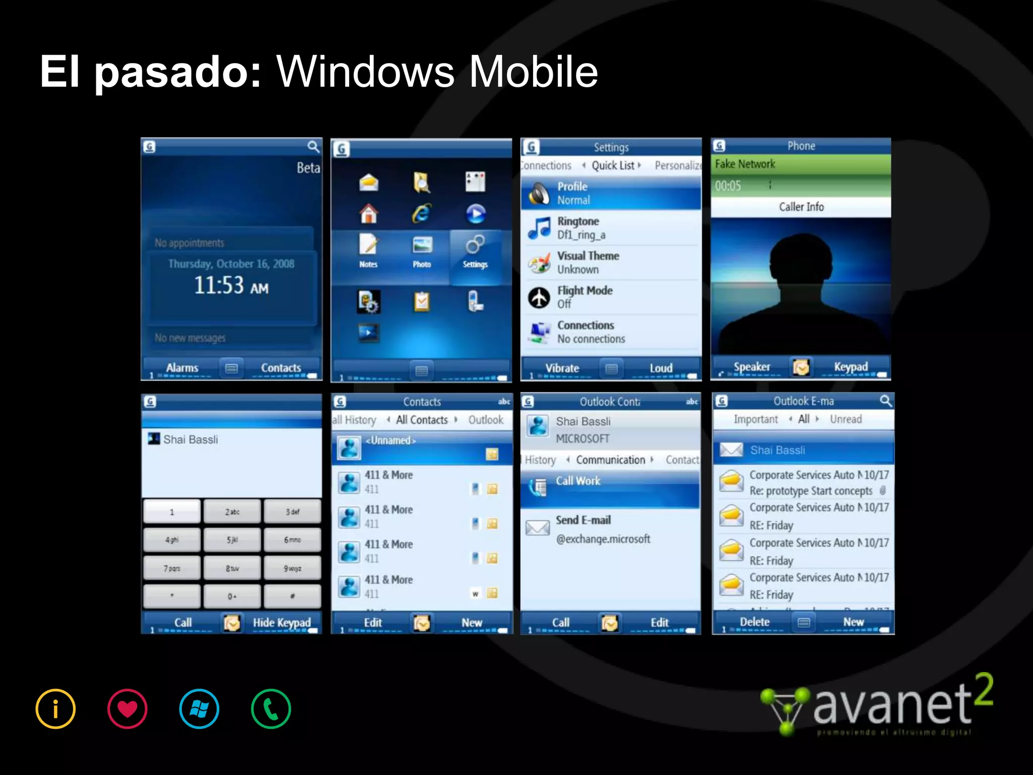 El pasado: Windows Mobile
 
