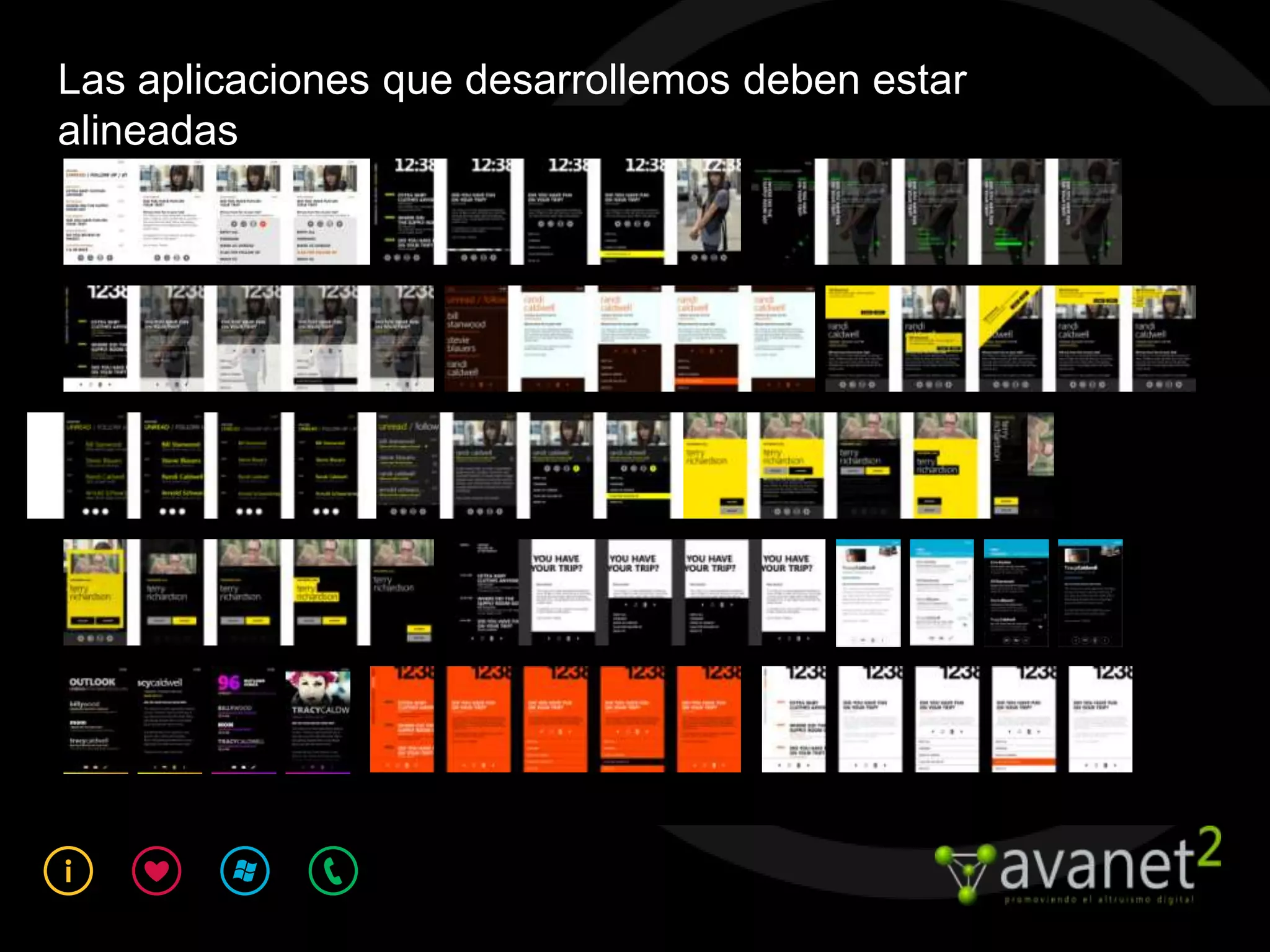 Las aplicaciones que desarrollemos deben estar
alineadas
     ETRO
 