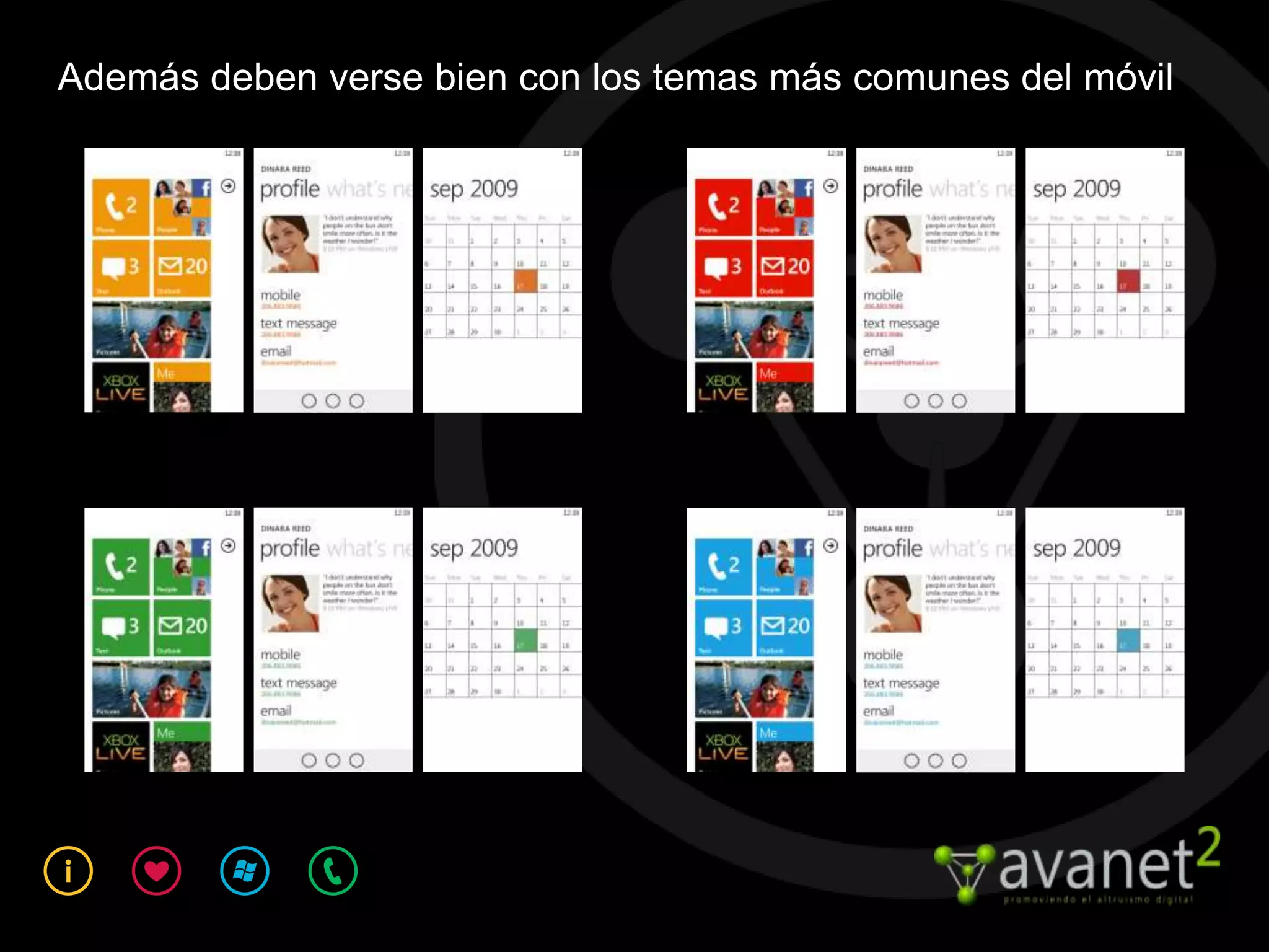 Además deben verse bien con los temas más comunes del móvil


     ETRO
 