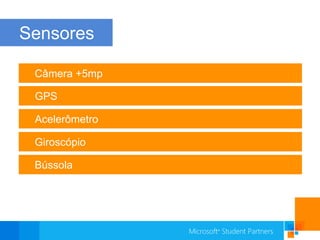 SensoresCâmera +5mpGPSAcelerômetroGiroscópioBússola