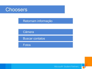 ChoosersRetornam informaçãoCâmeraBuscar contatosFotos