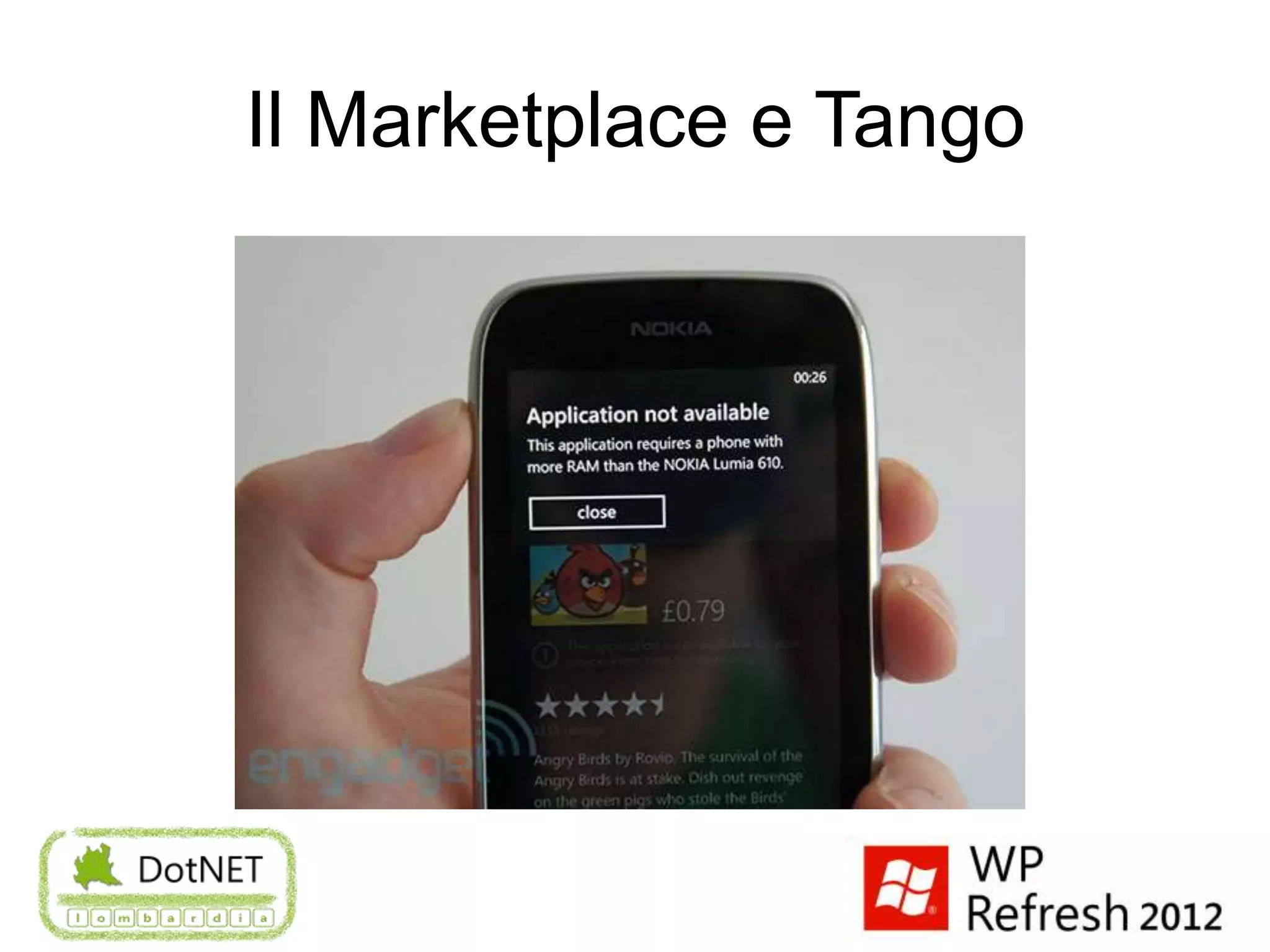 Il Marketplace e Tango
 