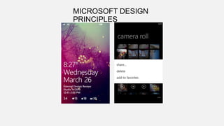 MICROSOFT DESIGN
PRINCIPLES

 