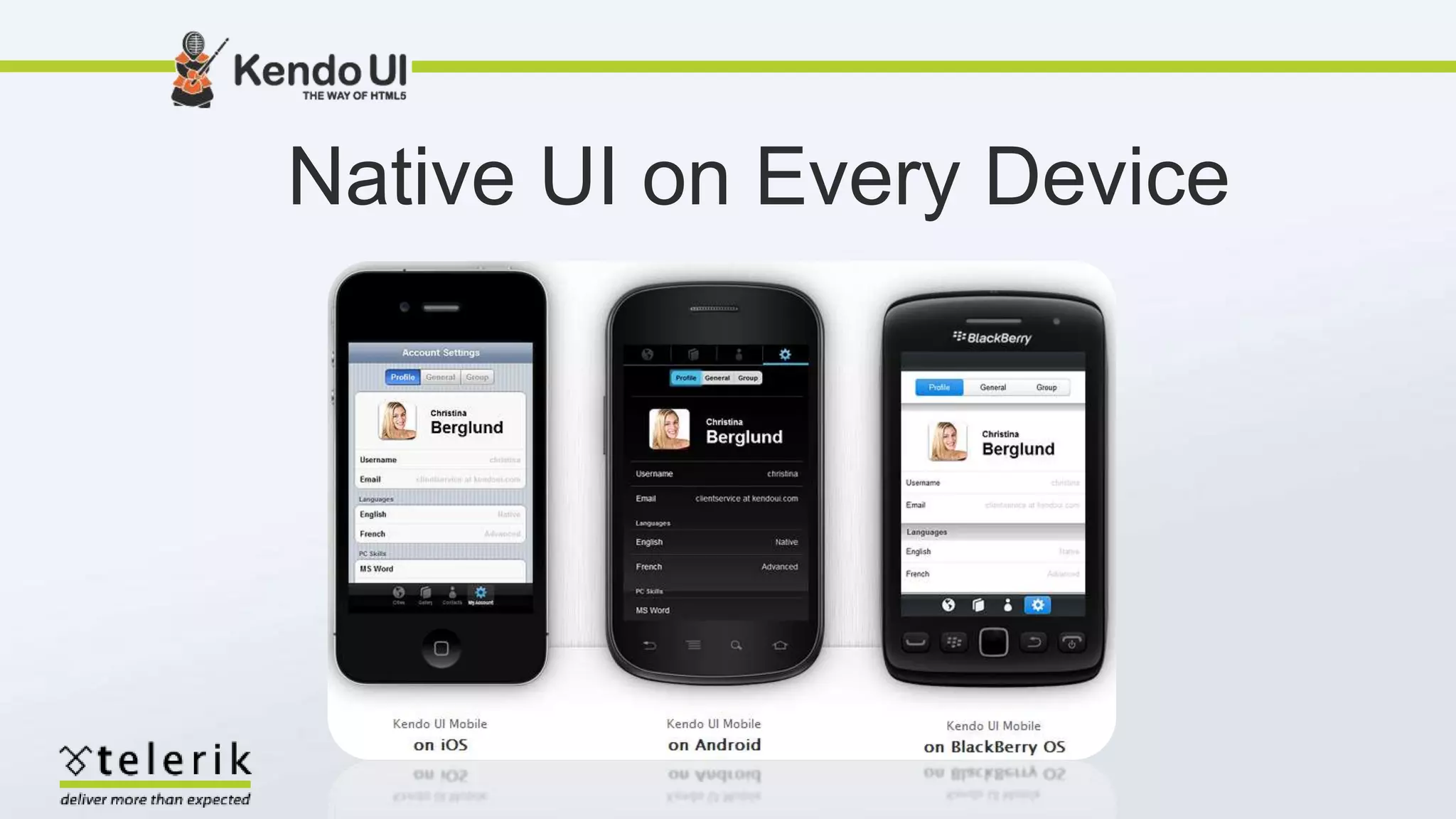 Native UI on Every Device
 