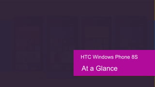 HTC Windows Phone 8S 
At a Glance 
 