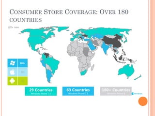 CONSUMER STORE COVERAGE: OVER 180
COUNTRIES

 