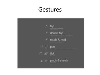 Gestures
 