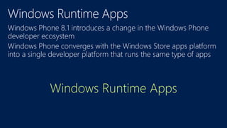 Windows Runtime Apps
 