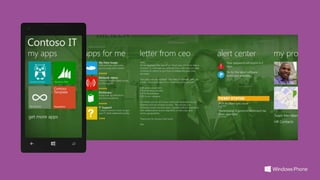 Windows Phone 8 for Business - Developer Talks