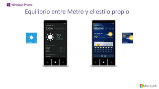 Equilibrio entre Metro y el estilo propio
 