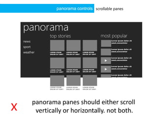 Windows phone UI Design Guidelines | PPTX