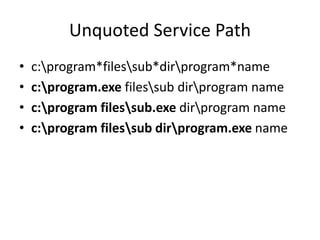 Windows privilege escalation by Dhruv Shah