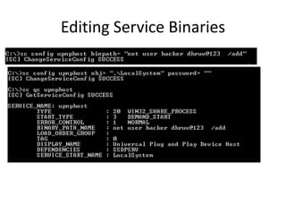 Windows privilege escalation by Dhruv Shah