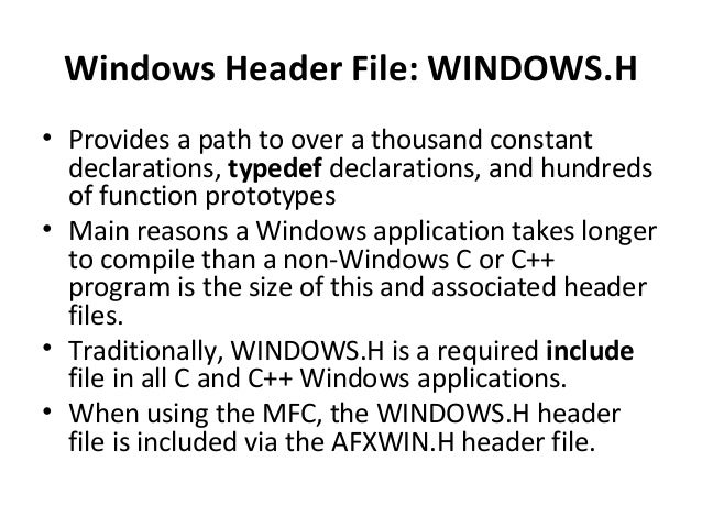 Windows Programming Ppt