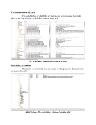 Windows Registry Analysis | PDF