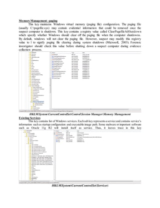 Windows Registry Analysis | PDF