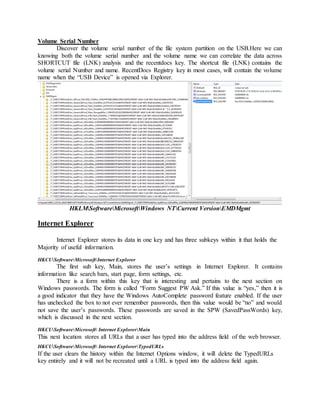 Windows Registry Analysis | PDF