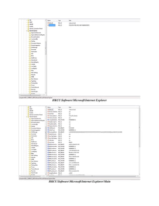 Windows Registry Analysis | PDF