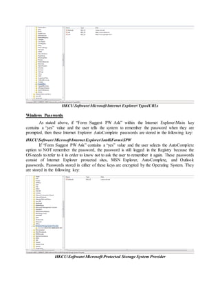 Windows Registry Analysis | PDF