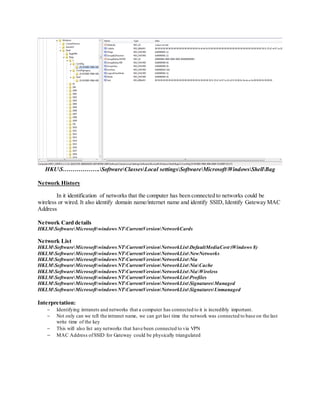 Windows Registry Analysis | PDF