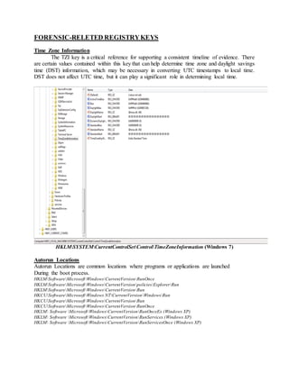Windows Registry Analysis | PDF