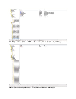 Windows Registry Analysis | PDF