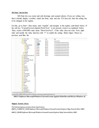Windows Registry Analysis | PDF