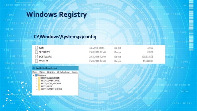 Windows registry forensics
