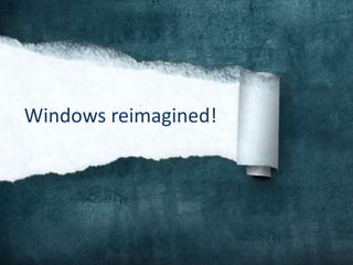 Windows reimagined!
 