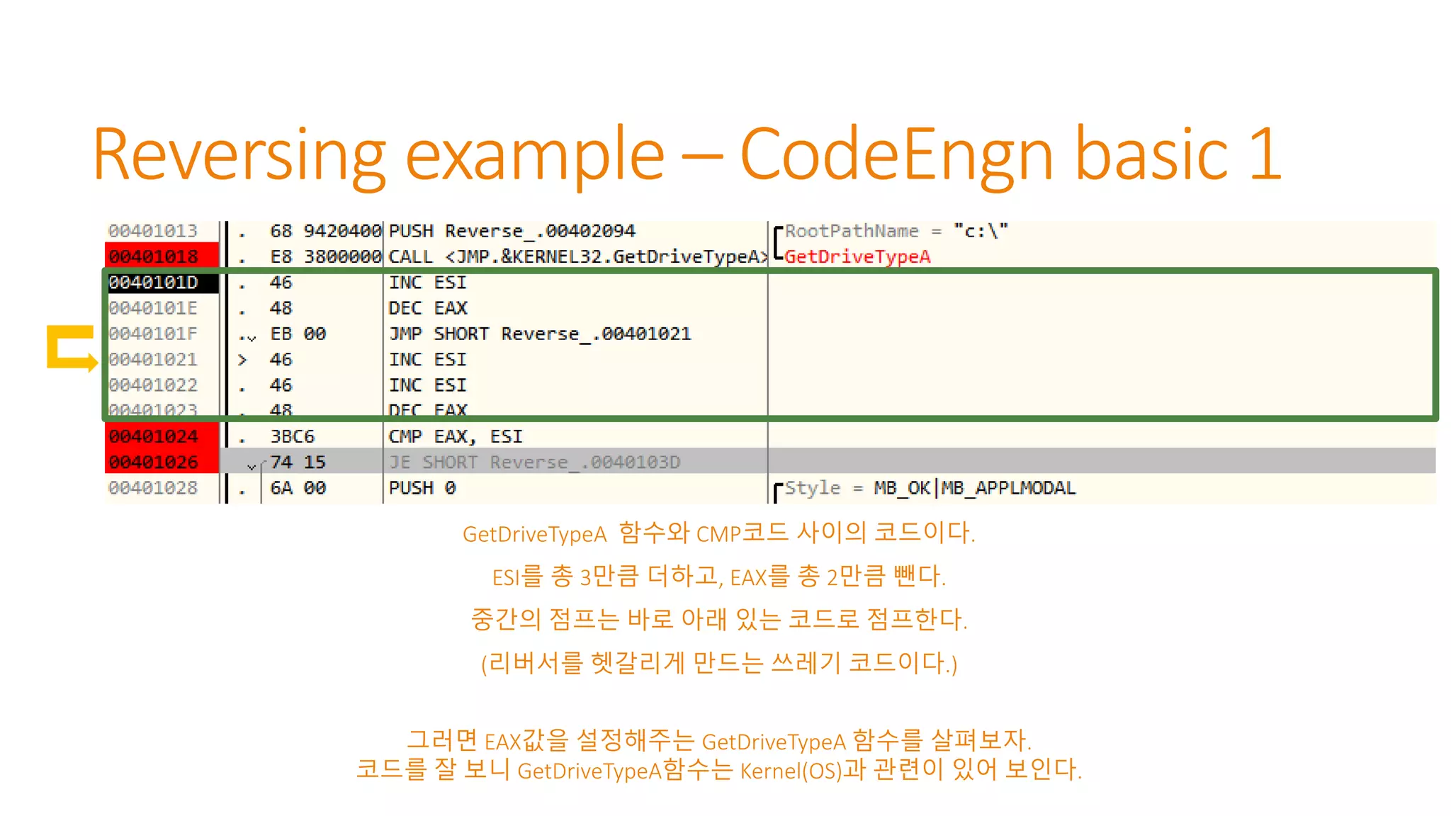 Windows reversing study_basic_1 | PPT