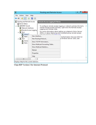 Chọn RIP Version 2 for Internet Protocol
 