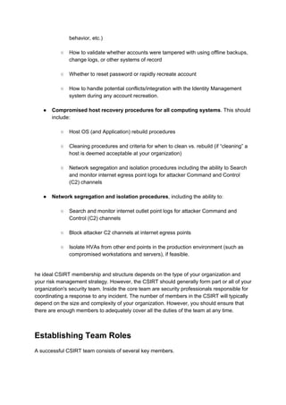 Incident Response | PDF