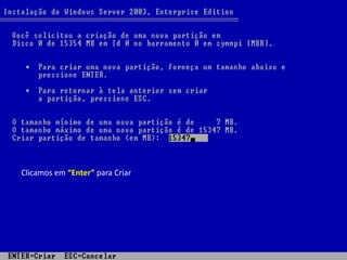 Clicamos em “Enter” para Criar
 