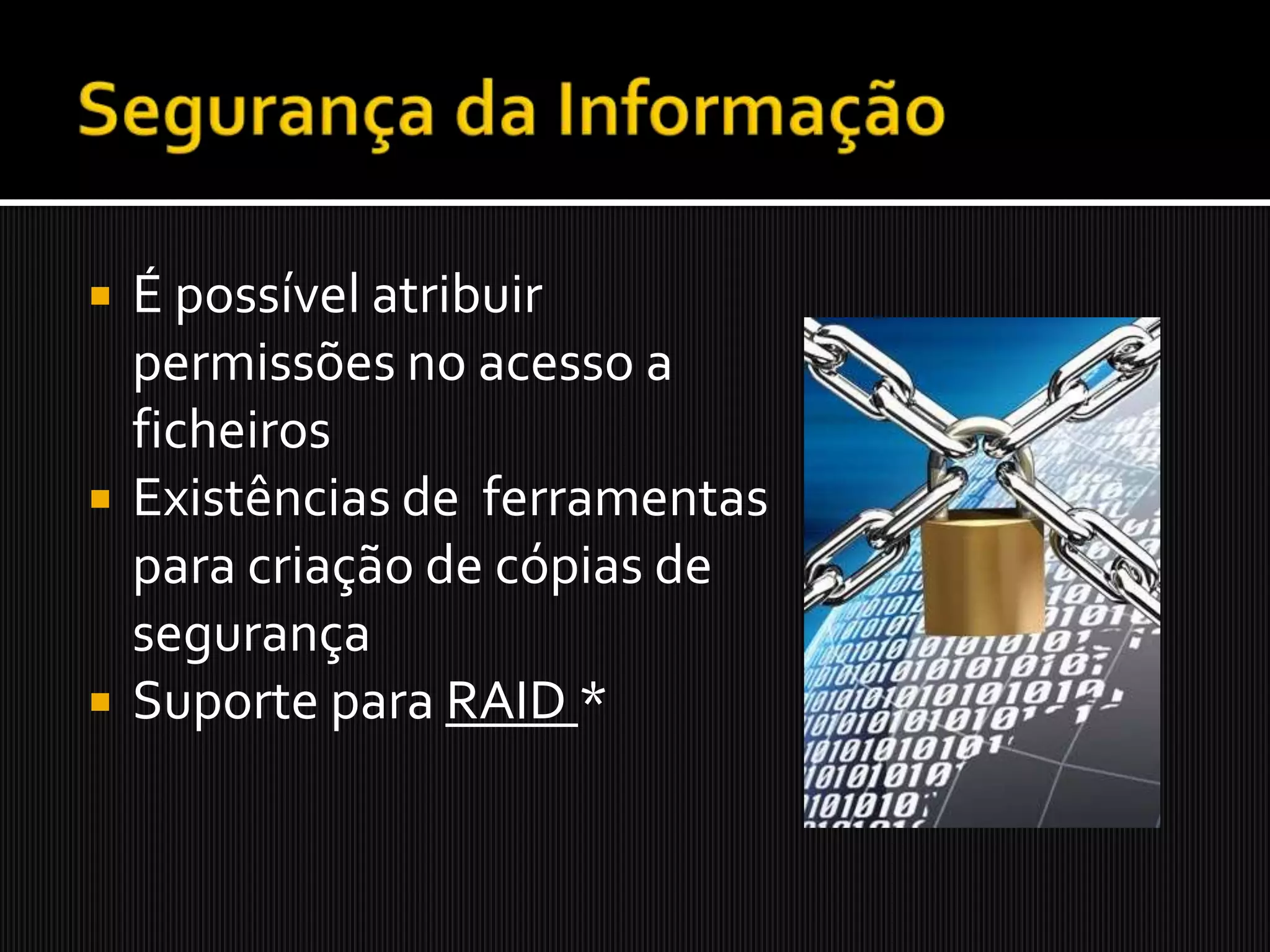 Características Do Windows 2003RápidoConfiávelSeguro